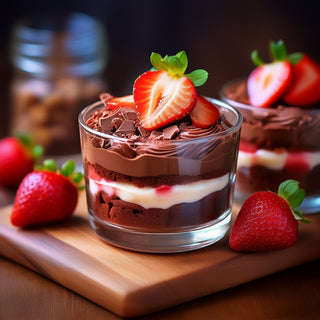 Chocolate Strawberry Breakfast Cake🍓🍫 - Protein World
